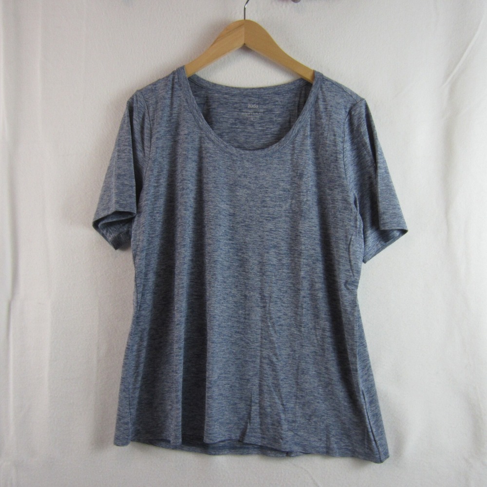 zuda Women's Shirt Short Sleeve Blue medium